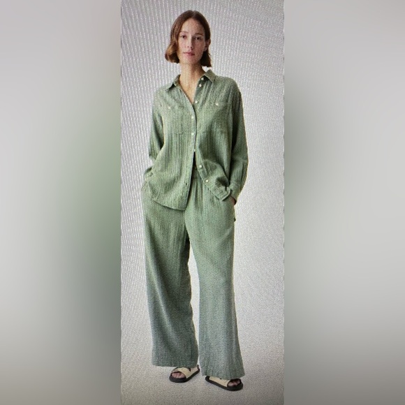 Gap women’s crinkle gauze, wide leg pants, size XXL, NWT - Picture 2 of 5